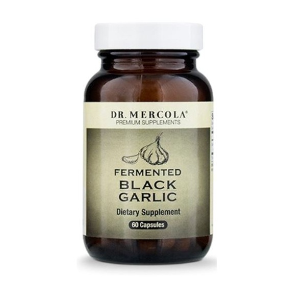 Fermentierter schwarzer Knoblauch (Dr. Mercola) (60 Kapseln) – Nahrungsergänzungsmittel 