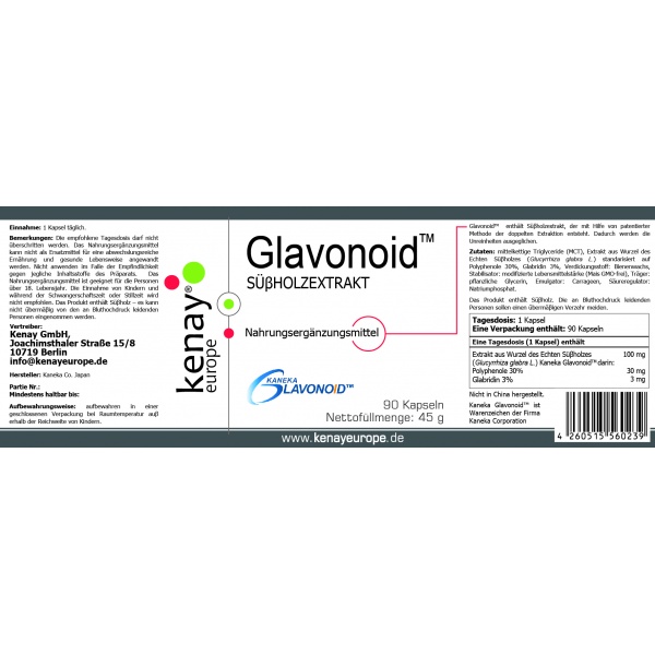 Süßholzauszug Glavonoid ™ 90 Kapseln