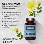 PREMIUM PRODUKT Ubichinol V100 Aktive Form von Koenzym Q10 (60 Kapseln) - Nahrungsergänzungsmittel