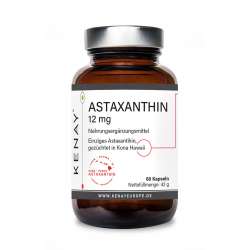 Astaxanthin 12mg| 60 Kapseln | Nahrungsergänzungsmittel | KENAY®