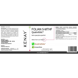 FOLIAN 5-MTHF Quatrefolic® 300 Kapseln - Nahrungsergänzungsmittel 