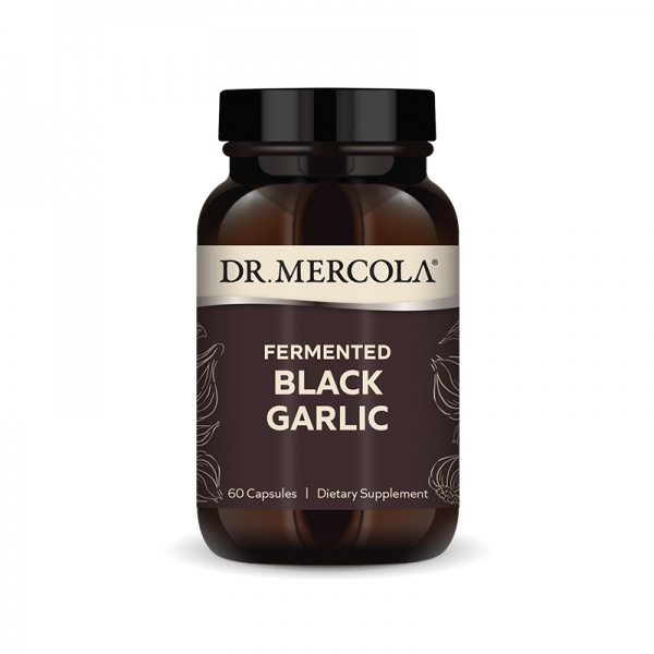 Fermentierter schwarzer Knoblauch (Dr. Mercola) (60 Kapseln) – Nahrungsergänzungsmittel 