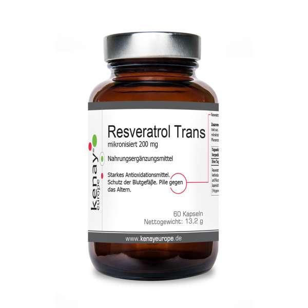 Resveratrol mikronisiert 200 mg (60 Kapseln) - Nahrungsergänzungsmittel